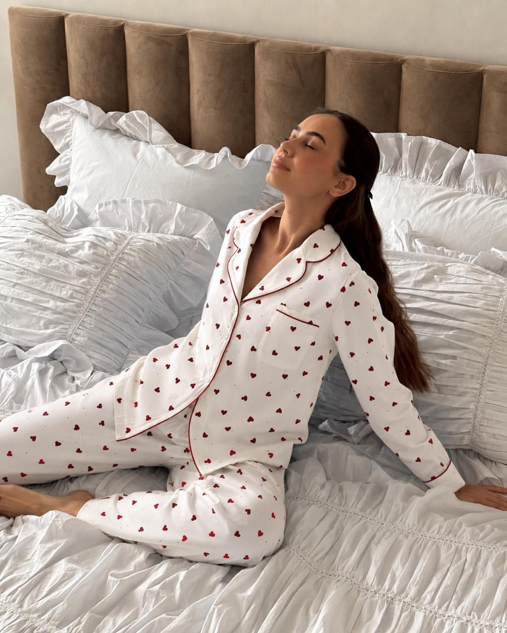 Red Heart Valentine Pajama Set