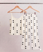 Black Hearts Cami & Pants Set