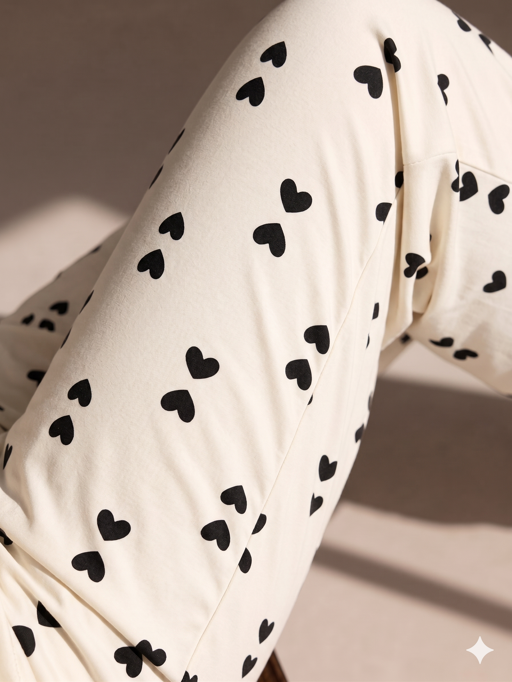 Black Hearts Cami & Pants Set